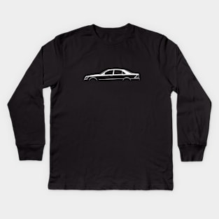 Mercedes-Benz S-Class (W220) Silhouette Kids Long Sleeve T-Shirt